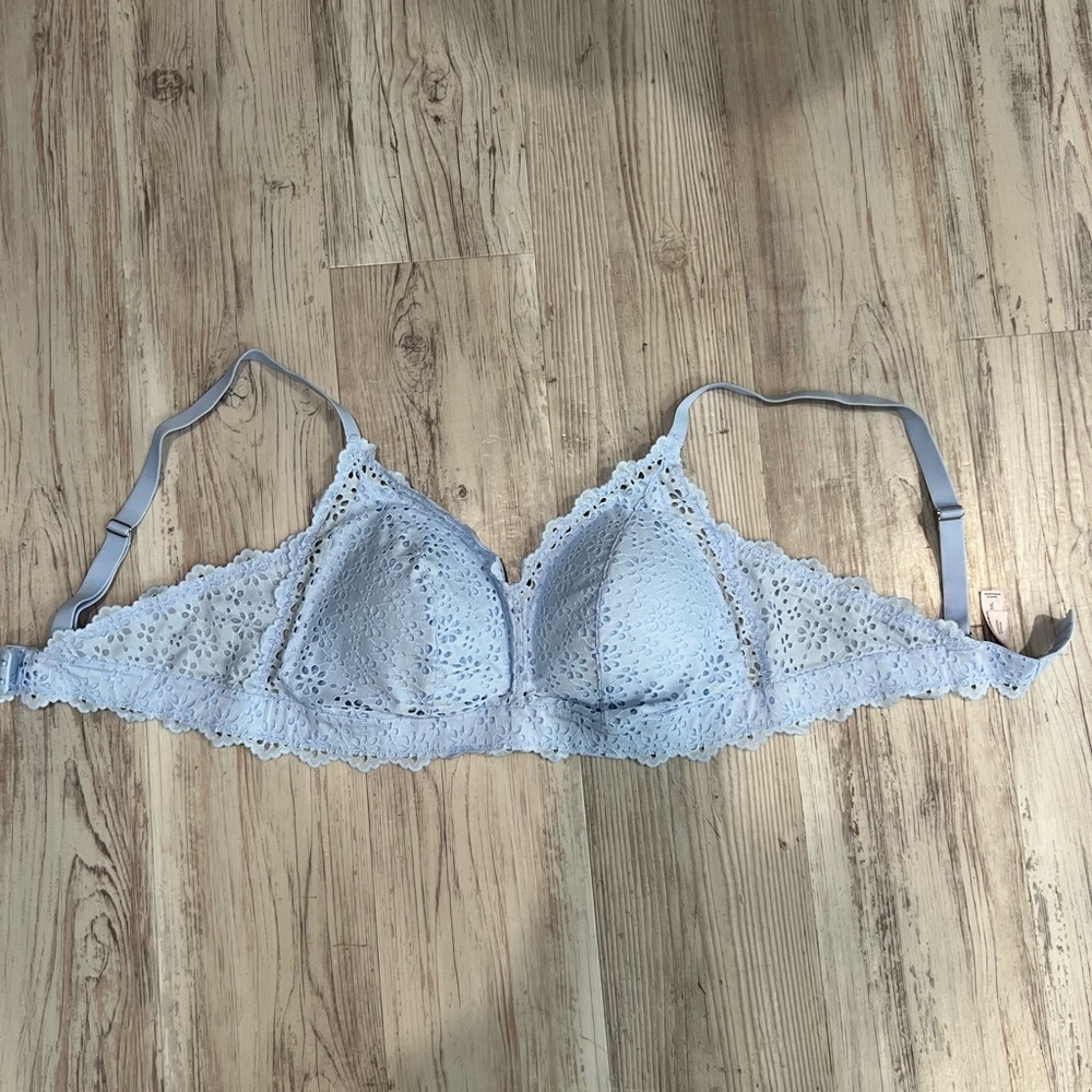 Auden Lace Bralette in Soft Blue